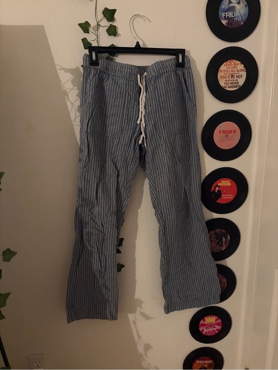 Jack by BB Dakota Pants - Jack by BB Dakota Blue and White Striped Drawstring Joggers